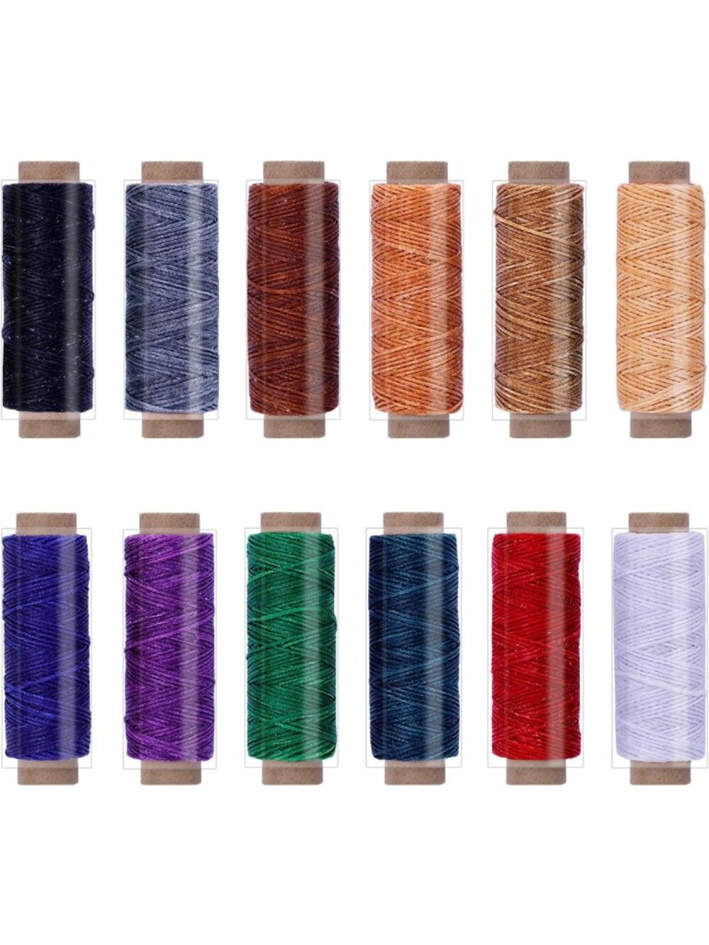 660 Yards Waxed Leather Sewing Thread - 150D for Crafting, Bookbinding & Repairs